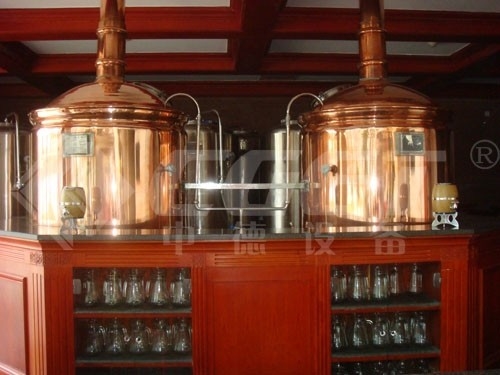 マイクロ ホテル ビール工場機械小規模の醸造システム1000L 3mm厚さ