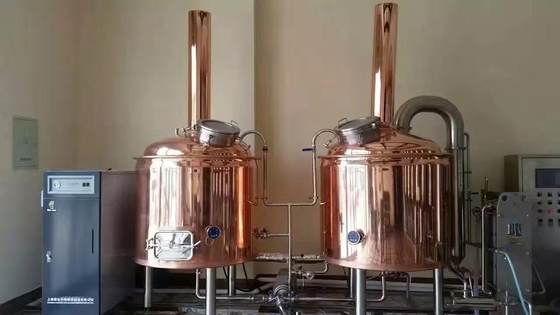 PLCは銅ビール小さい家の醸造システム、小型ビール ビール醸造所装置を制御します
