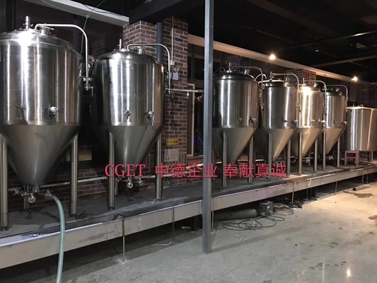 Cylindroの商業円錐発酵槽のマイクロ ビール醸造所の発酵装置2BBL 3BBL