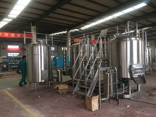 パブ ビール醸造装置のための直接火の暖房のブリューハウスのステンレス鋼7BBLビールブリューハウス