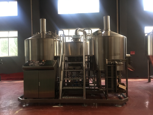 1000l ブリューハウスのビール醸造所装置の直接火の暖房のブリューハウスのステンレス鋼の醸造装置