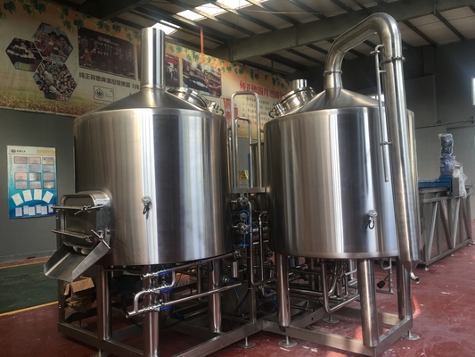 1000l ブリューハウスのビール醸造所装置の直接火の暖房のブリューハウスのステンレス鋼の醸造装置