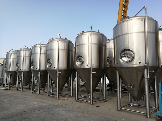 縦のJacketed発酵タンク明るいビール円錐ビール発酵槽3000L