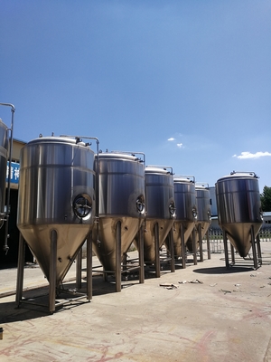 縦のJacketed発酵タンク明るいビール円錐ビール発酵槽3000L