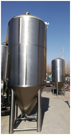 縦のJacketed発酵タンク明るいビール円錐ビール発酵槽3000L